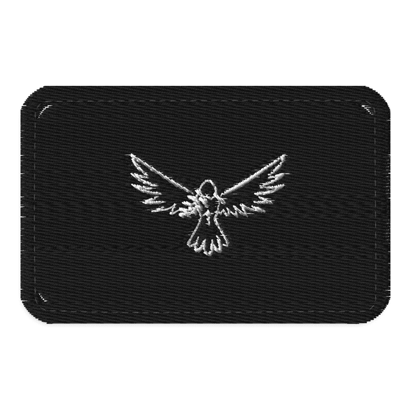 Embroidered Tactical Patches zwart klittenband