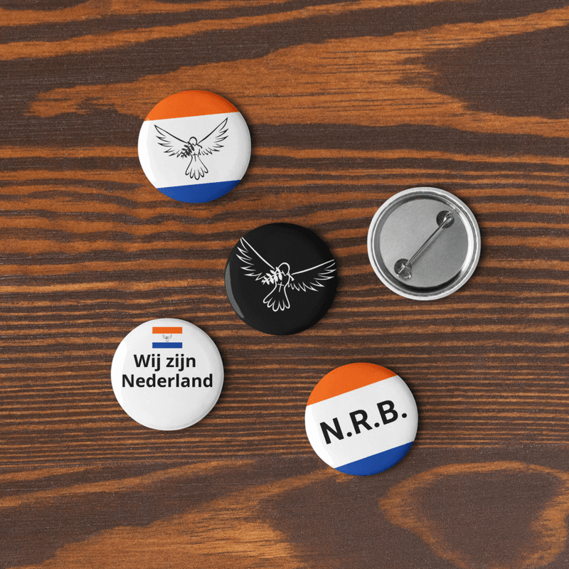 Set of pin buttons symbolen