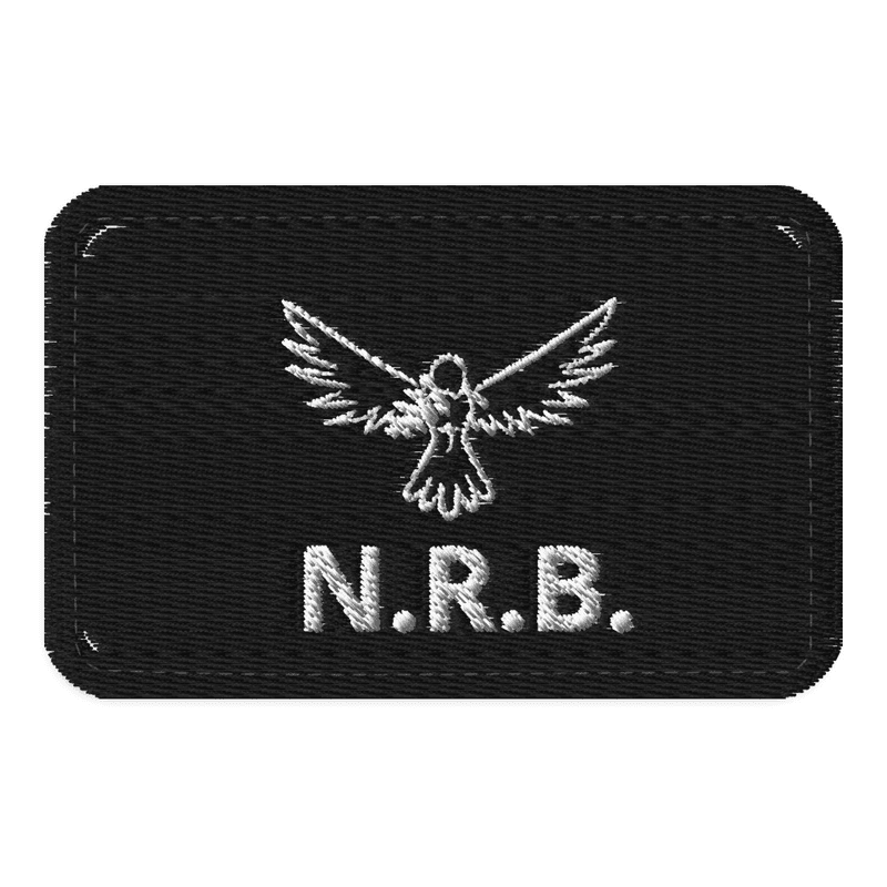 Embroidered Tactical Patches zwart klittenband met tekst